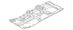 G43203ANMA - Body: Front Floor Pan for Nissan Image image