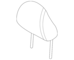 864005RB3A - Body: Headrest for Nissan Image image