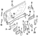 8068365F00 - Body: Handle Cover for Nissan Image image