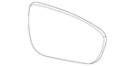 963656RF0A - Body: Mirror Glass for Nissan Image image