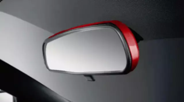 T99G35RL1D - Interior: Rear View Mirror Cover, Red for Nissan Image
