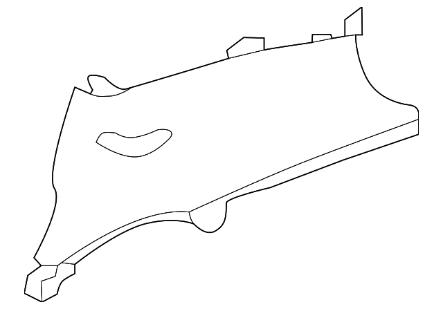 769355SA0A - Body: Upper Quarter Trim for Nissan Image