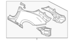GHA011ETMA - Body: Quarter Panel Assembly for Nissan Image image