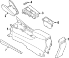 969105R01A - Body: Console Assembly for Nissan Image image