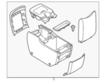 969505ZW0A - Body: Rear Console for Nissan Image image