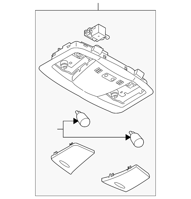 264301EA6A - : Map Lamp Assembly for Nissan Image
