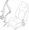 888859A41A - Body: Lap &amp; Shoulder Belt for Nissan Image image