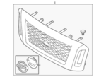 623109FT1D - Body: Grille Assembly for Nissan Image image