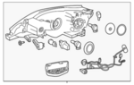 260103YU0A - Electrical: Headlamp Assembly for Nissan Image image