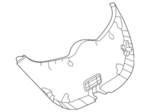 909015SA0A - Body: Lower Gate Trim for Nissan Image image