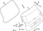 905204CE0A - Body: Lift Gate Wedge for Nissan Image image