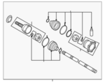 3960080B0C - Universals &amp; Rear Axle: Axle Assembly for Nissan Image image