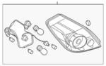 26550ZX00B - : Combo Lamp Assembly for Nissan Image