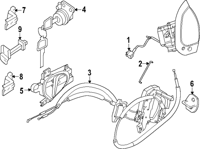 806066GR0B - : Handle, Outside for Nissan Image
