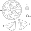 403155MP1D - : Wheel Cover for Nissan Image