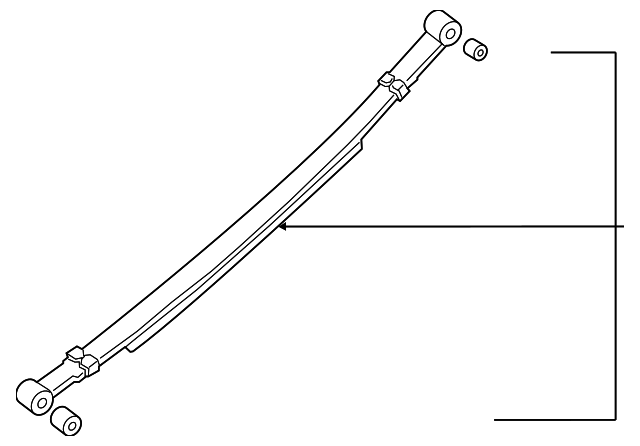 55020EZ30E - : Leaf Spring Assembly for Nissan Image