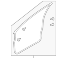 808311AA0A - Body: Surround Weather-strip for Nissan Image image