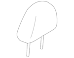 864009KF1A - Body: Headrest for Nissan Image image
