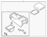 969105ZW3B - Body: Console Assembly for Nissan Image image