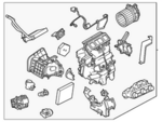 272105EB0A - HVAC: AC &amp; Heater Assembly for Nissan Image image