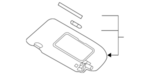 964006MD1A - Body: Sun-visor for Nissan Image image
