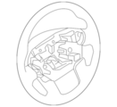 48430EZ51A - Steering: Steering Wheel for Nissan Image image