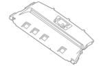 799104RA0A - Body: Pkg Tray Trim for Nissan Image image