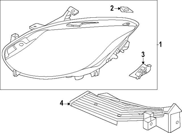 625656GP0A - : Headlamp Bracket for Nissan Image