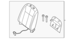 87600ZN52D - Body: Seat Back Assembly for Nissan Image image