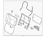 896505ZW2A - Body: Seat Back Assembly for Nissan Image image