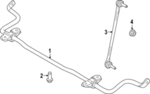 546105MR0C - Suspension: Stabilizer Bar for Nissan Image image