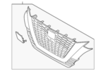 623106CG1B - : Upper Grille for Nissan Image