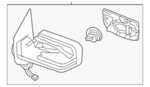 96302EZ43B - Body: Door Mirror for Nissan Image image