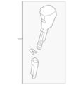 349103DC3A - Body: Shift Knob for Nissan Image image