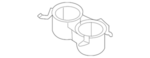 684306RB0A - Body: Cup Holder for Nissan Image image