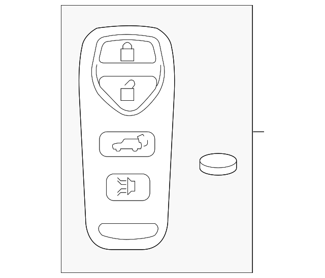 28268ZT04B - : Keyless Entry Transmitter for Nissan Image