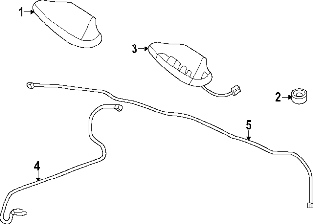 282286XJ0C - : Radio Antenna Assembly for Nissan Image