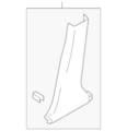 769153VY0A - Body: Lower Center Pillar Trim for Nissan Image image