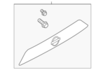 908106MA1D - Body: Finish Molding for Nissan Image image