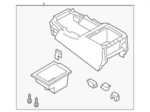 969115ZW3A - Body: Center Console for Nissan Image image