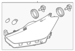 260105R00A - Electrical: Headlamp Assembly for Nissan Image image