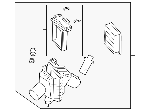 16500JF00A - : Air Cleaner Assembly for Nissan Image