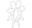 2106040P0A - Cooling System: Fan Blade for Nissan Image image