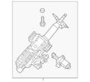 488103KA1B - Steering: Steering Column for Nissan Image image