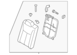 886004FU0A - Body: Seat Back Assembly for Nissan Image image