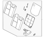 886006LY0A - Body: Seat Back Assembly for Nissan Image image