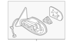 96302JA04A - Body: Mirror Assembly for Nissan Image image