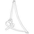 888434RA8A - Body: Seat Belt Lap And Shoulder Belt for Nissan Image image