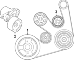 117206RC0A - Cooling System: Serpentine Belt for Nissan Image image