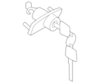 H46605EF0A - Body: Cylinder &amp; Keys for Nissan Image image